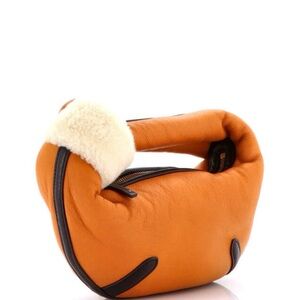 Bottega Veneta Mini Jodie Aviator Shearling Bag